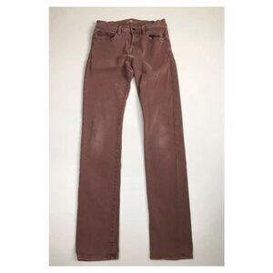 7 FOR ALL MANKIND Logo Hardware Mauve'ish/Brown 5 Pocket PAXTYN Skinny Jeans